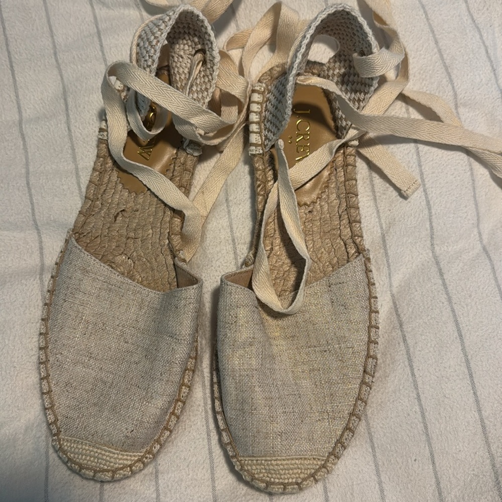 J crew lace up sandals size 7 wore once - Picture 3 of 3
